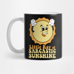Retro Cartoon Sun  Ray of Sarcastic Sunshine Mug